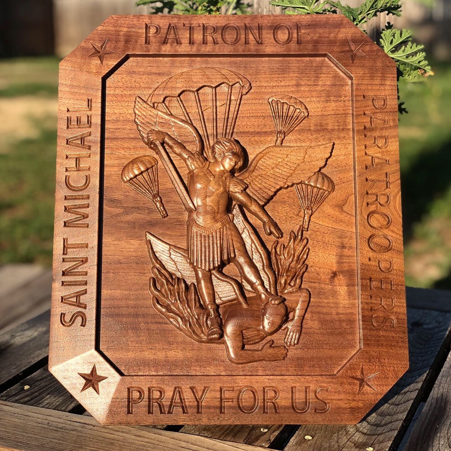 Saint Michaels Paratrooper Plaque