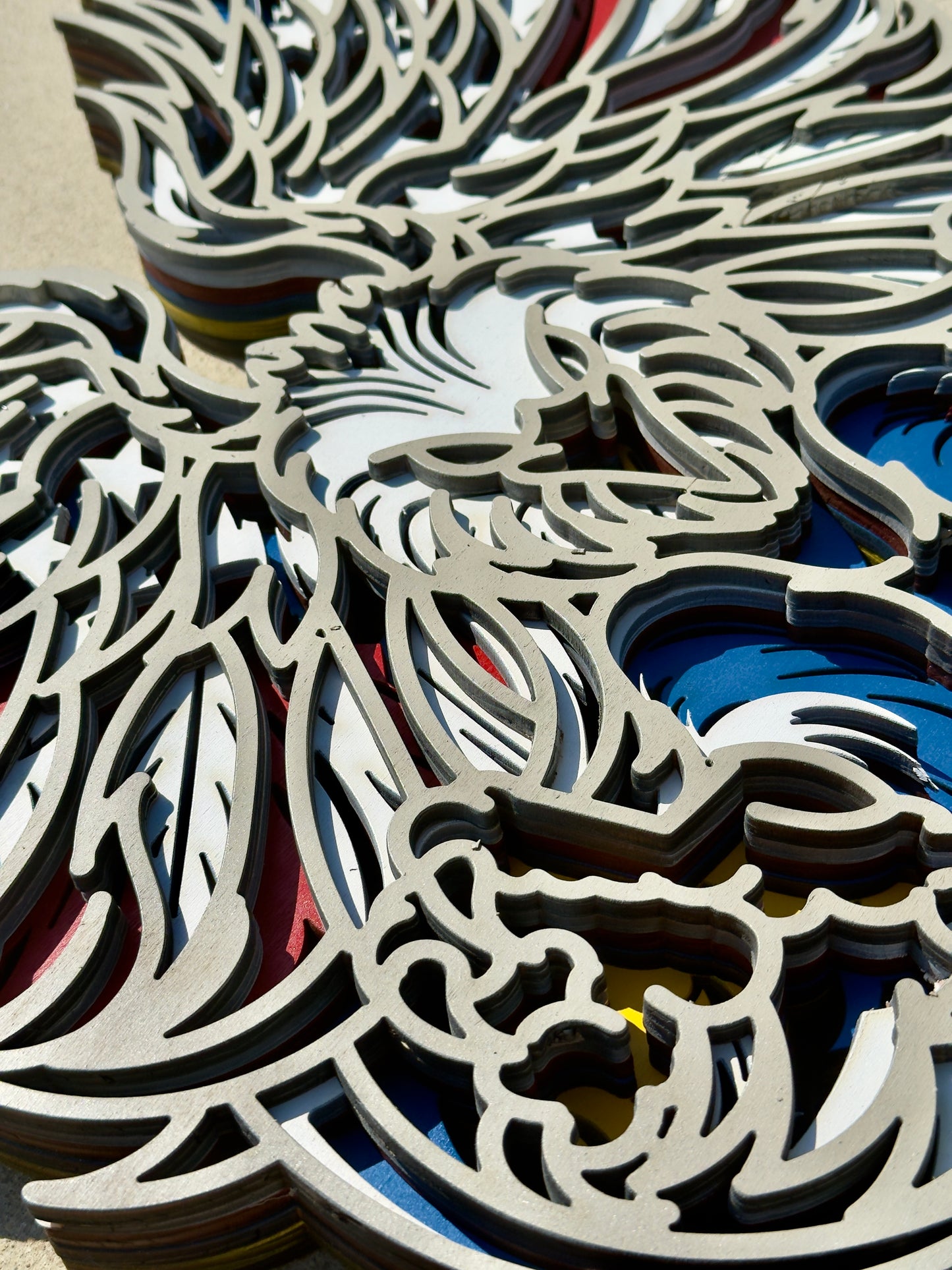 American Eagle Wall Art – Patriotic Decor | Veteran Made I Multi-Layer